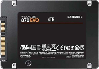 Накопитель SSD Samsung SATA-III 4TB MZ-77E4T0BW 870 EVO 2.5" - купить недорого с доставкой в интернет-магазине