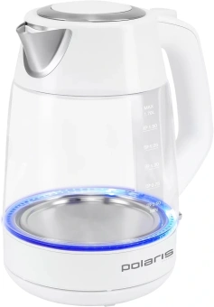 Чайник электрический Polaris PWK 1760CGL 1.7л. 2150Вт белый корпус: стекло/металл - купить недорого с доставкой в интернет-магазине