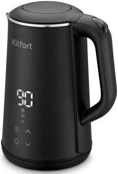 Чайник электрический Kitfort КТ-6188 1.6л. 1500Вт черный корпус: пластик - купить недорого с доставкой в интернет-магазине