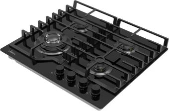 Газовая варочная поверхность Midea MG593TGB черный - купить недорого с доставкой в интернет-магазине