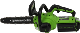 Цепная пила Greenworks G40CS30K2 аккум. дл.шины:12" (30cm) 1аккум. 4Ач ЗУ (2007807UB) - купить недорого с доставкой в интернет-магазине