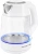 Чайник электрический Polaris PWK 1760CGL 1.7л. 2150Вт белый корпус: стекло/металл - купить недорого с доставкой в интернет-магазине