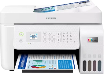 МФУ струйный Epson EcoTank L5296 (C11CJ65411) A4 WiFi белый - купить недорого с доставкой в интернет-магазине