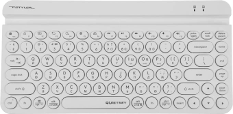 Клавиатура A4Tech Fstyler FBK30 белый USB беспроводная BT/Radio slim Multimedia (FBK30 WHITE) - купить недорого с доставкой в интернет-магазине