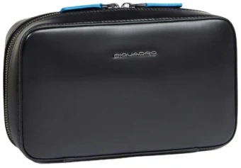 Чехол для кабелей и зарядки Piquadro Blue Square AC6895B2/N черный натур.кожа - купить недорого с доставкой в интернет-магазине