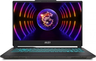 Ноутбук MSI Cyborg 15 A13VF-1615XRU Core i7 13620H 32Gb SSD512Gb NVIDIA GeForce RTX4060 8Gb 15.6" IPS FHD (1920x1080) FreeDOS black WiFi BT Cam (9S7-15K111-1615) - купить недорого с доставкой в интернет-магазине