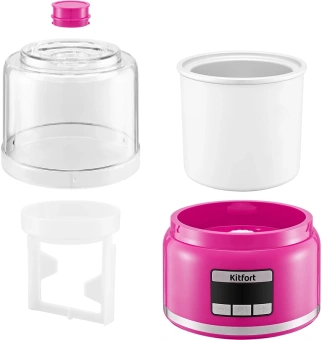 Мороженица Kitfort КТ-1851 20Вт 2000мл. розовый - купить недорого с доставкой в интернет-магазине
