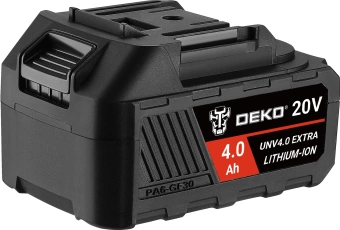 Батарея аккумуляторная Deko UNV4.0 EXTRA 20В 4.0Ач Li-Ion (063-4496) - купить недорого с доставкой в интернет-магазине