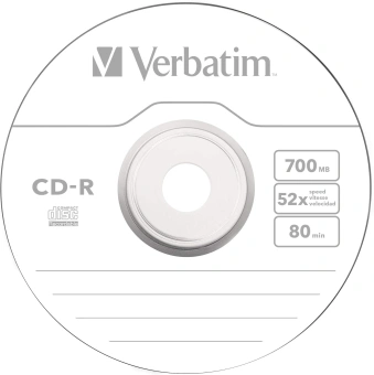 Диск CD-R Verbatim 700Mb 52x bulk (50шт) (43787) - купить недорого с доставкой в интернет-магазине