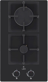 Газовая варочная поверхность Lex GVG 324 BBL черный - купить недорого с доставкой в интернет-магазине