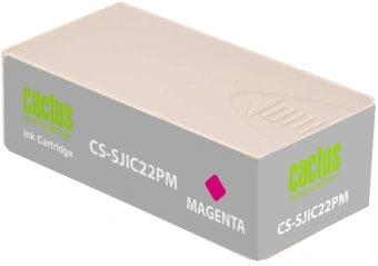 Картридж струйный Cactus CS-SJIC22PM C33S020603 пурп.пигм. (34мл) для Epson ColorWorks C3500 с чипом - купить недорого с доставкой в интернет-магазине