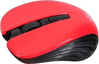 Мышь Оклик 545MW черный/красный оптическая 1600dpi беспров. USB для ноутбука 4but (368631) - купить недорого с доставкой в интернет-магазине