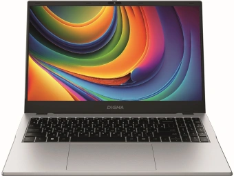 Ноутбук Digma EVE P5852 N-series N200 16Gb SSD512Gb Intel UHD Graphics 15.6" IPS FHD (1920x1080) Windows 11 Professional silver WiFi BT Cam 5900mAh (DN15N2-ADXW01) - купить недорого с доставкой в интернет-магазине