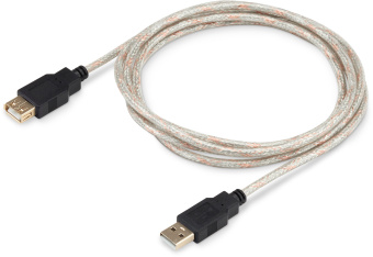 Кабель-удлинитель Buro USB2.0-AM-AF-S USB A(m) USB A(f) 1.8м - купить недорого с доставкой в интернет-магазине