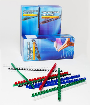 Пружины для переплета пластиковые Office Kit d=38мм 281-340лист A4 белый (50шт) Office Kit BP2111 (BP2111) - купить недорого с доставкой в интернет-магазине