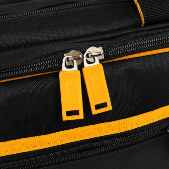 Сумка для инструментов Denzel 90295 10л 3отд. 28карм. черный/желтый - купить недорого с доставкой в интернет-магазине