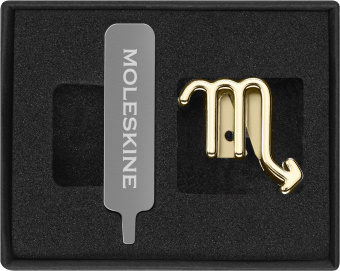 Шильд-символ Moleskine Zodiac Скорпион металл золотистый коробка с европод. PINSCORPIOGOLD - купить недорого с доставкой в интернет-магазине