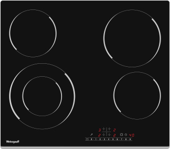 Варочная поверхность Weissgauff HV 641 BS черный - купить недорого с доставкой в интернет-магазине