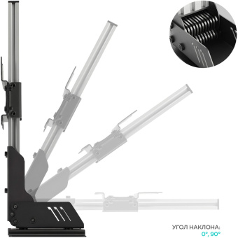 Кронштейн для телевизора Onkron CR1S черный 10"-40" макс.30кг потолочный поворот и наклон - купить недорого с доставкой в интернет-магазине