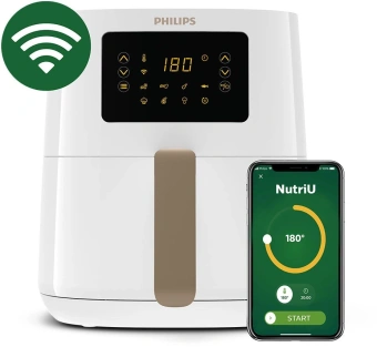 Аэрогриль Philips HD9255/30 4.1л 1400Вт белый - купить недорого с доставкой в интернет-магазине