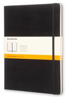 Блокнот Moleskine CLASSIC QP090 XLarge 190х250мм 192стр. линейка твердая обложка черный - купить недорого с доставкой в интернет-магазине