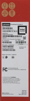 Ноутбук Lenovo ThinkPad E14 G6 Core Ultra 5 125U 32Gb SSD512Gb Intel Graphics 14" IPS WUXGA (1920x1200) без ОС black WiFi BT Cam (21M80024US_32G) - купить недорого с доставкой в интернет-магазине