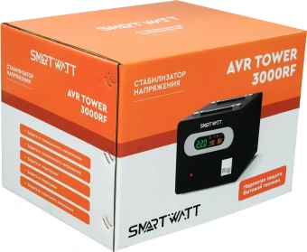 Стабилизатор напряжения Smartwatt AVR Tower 3000RF 3000ВА черный - купить недорого с доставкой в интернет-магазине