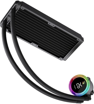 Система водяного охлаждения Bloody BD-LC240ARGB2 ARGB Soc-AM5/AM4/1200/1700/1851 черный 4-pin 22-35dB Al+Cu LCD 260W 1100gr Ret (BD-LC240ARGB2-BK) - купить недорого с доставкой в интернет-магазине