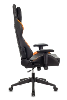 Кресло игровое Zombie VIKING 5 AERO черный/оранжевый эко.кожа с подголов. крестов. пластик - купить недорого с доставкой в интернет-магазине