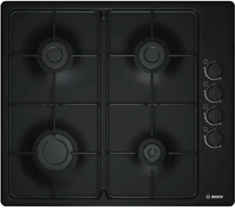 Газовая варочная поверхность Bosch PBP6C6K80Q черный - купить недорого с доставкой в интернет-магазине