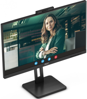 Монитор AOC 27" Pro Q27P3QW черный IPS LED 16:9 HDMI M/M Cam матовая HAS Piv 1000:1 350cd 178гр/178гр 2560x1440 75Hz DP QHD USB 6.6кг - купить недорого с доставкой в интернет-магазине