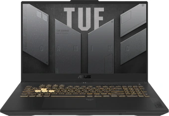 Ноутбук Asus TUF Gaming F17 FX707VJ-HX006 Core 5 210H 16Gb SSD512Gb NVIDIA GeForce RTX 3050 6Gb 17.3" IPS FHD (1920x1080) без ОС grey WiFi BT Cam (90NR0MY5-M00060) - купить недорого с доставкой в интернет-магазине