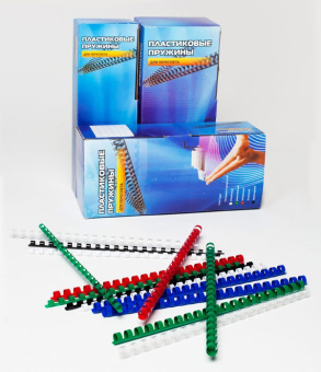 Пружины для переплета пластиковые Office Kit d=25мм 191-220лист A4 белый (50шт) Office Kit BP2081 (BP2081) - купить недорого с доставкой в интернет-магазине