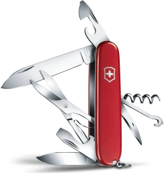 Нож перочинный Victorinox Climber (1.3703) 91мм 14функц. красный карт.коробка - купить недорого с доставкой в интернет-магазине