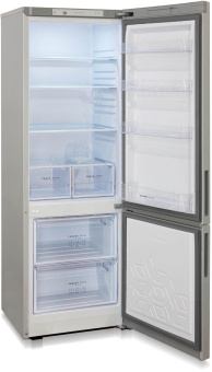 Холодильник Бирюса Б-M6032 2-хкамерн. серый металлик - купить недорого с доставкой в интернет-магазине