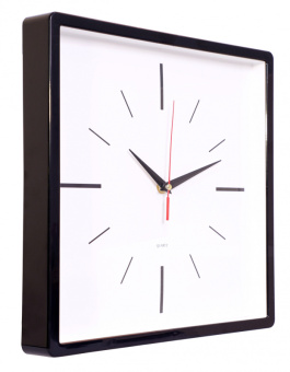 Часы настенные аналоговые Бюрократ WallC-S61P D30см черный (WALLC-S61P30/BLACK) - купить недорого с доставкой в интернет-магазине