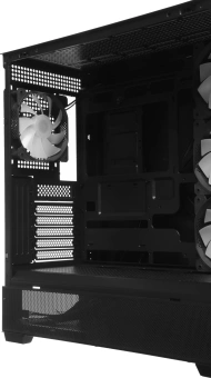Корпус Accord ACC-ZA11B AR черный без БП ATX 3x120mm 1xUSB2.0 2xUSB3.0 audio bott PSU - купить недорого с доставкой в интернет-магазине