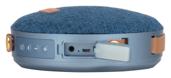 Колонка порт. Hyundai H-PAC520 синий 8W 1.0 BT/3.5Jack 10м 2200mAh - купить недорого с доставкой в интернет-магазине