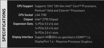 Материнская плата MSI PRO Z790-S WIFI Soc-1700 Intel Z790 4xDDR5 ATX AC`97 8ch(7.1) 2.5Gg RAID+HDMI+DP - купить недорого с доставкой в интернет-магазине