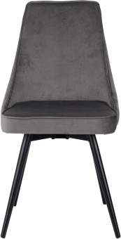 Стул для дома Бюрократ CH-K4_SP_2 с повор.мех. комплект 2шт т.серый Holland 18 металл черный на ножках (CH-K4_1/SP/HL18_2) - купить недорого с доставкой в интернет-магазине