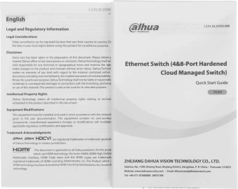 Коммутатор Dahua DH-CHS4110-8ET-90-F (L2) 8x100Мбит/с 1x1Гбит/с 1xКомбо(1000BASE-T/SFP) 8PoE 90W управляемый - купить недорого с доставкой в интернет-магазине