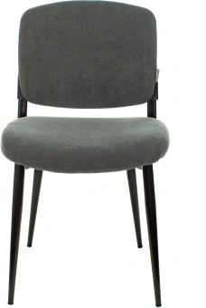 Стул для дома Бюрократ CH-K8_2 комплект 2шт серый Alfa 44 металл черный на ножках (CH-K8_1/GREY_2) - купить недорого с доставкой в интернет-магазине