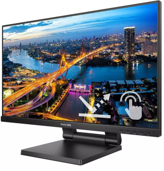 Монитор Philips 21.5" B Line 222B1TC черный IPS LED 16:9 HDMI M/M матовая HAS 250cd 178гр/178гр 1920x1080 75Hz VGA DP FHD USB Touch 6.13кг - купить недорого с доставкой в интернет-магазине