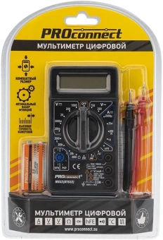 Мультиметр PROconnect M832 DT832 цифровой черный (13-3012) - купить недорого с доставкой в интернет-магазине