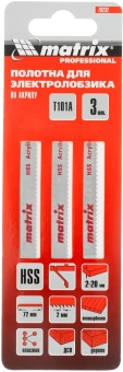 Набор пилок по пластику Matrix 78232 3пред. (лобзики) - купить недорого с доставкой в интернет-магазине