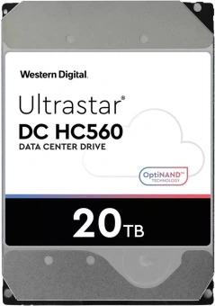 Жесткий диск WD SATA-III 20TB 0F38785 WUH722020BLE6L4 Server Ultrastar DC HC560 (7200rpm) 512Mb 3.5" - купить недорого с доставкой в интернет-магазине
