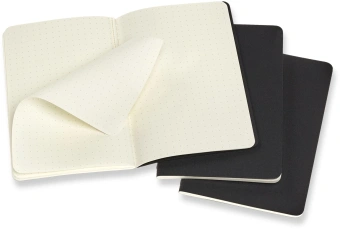 Блокнот Moleskine CAHIER JOURNAL QP314 Pocket 90x140мм обложка картон 64стр. пунктир черный (3шт) - купить недорого с доставкой в интернет-магазине