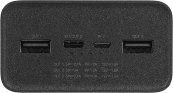 Мобильный аккумулятор Xiaomi BHR9126GL 30000mAh 18W 2.6A 2xUSB-A/USB-C черный - купить недорого с доставкой в интернет-магазине