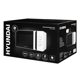 Микроволновая Печь Hyundai HYM-M2068 20л. 700Вт белый - купить недорого с доставкой в интернет-магазине