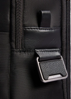 Деловая сумка для ноутбука мужская Piquadro Wollem CA6637W129/N с отделением для ноутбука черный полиэстер/натур.кожа - купить недорого с доставкой в интернет-магазине